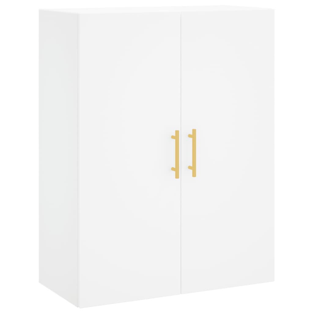 Veggskap 2 stk hvit 69,5x34x90 cm