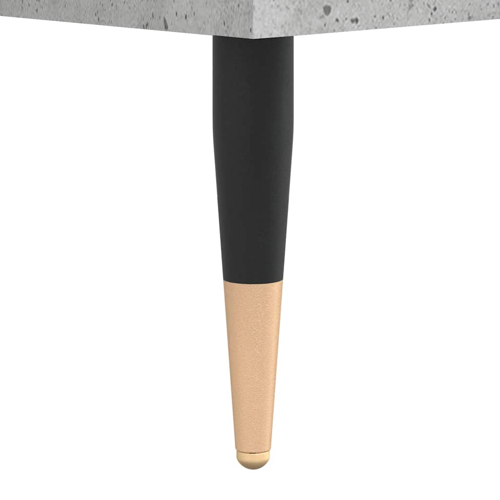 Highboard betonggrå 69,5x34x180 cm konstruert tre