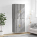 Highboard grå sonoma 69,5x34x180 cm konstruert tre