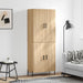 Highboard sonoma eik 69,5x34x180 cm konstruert tre