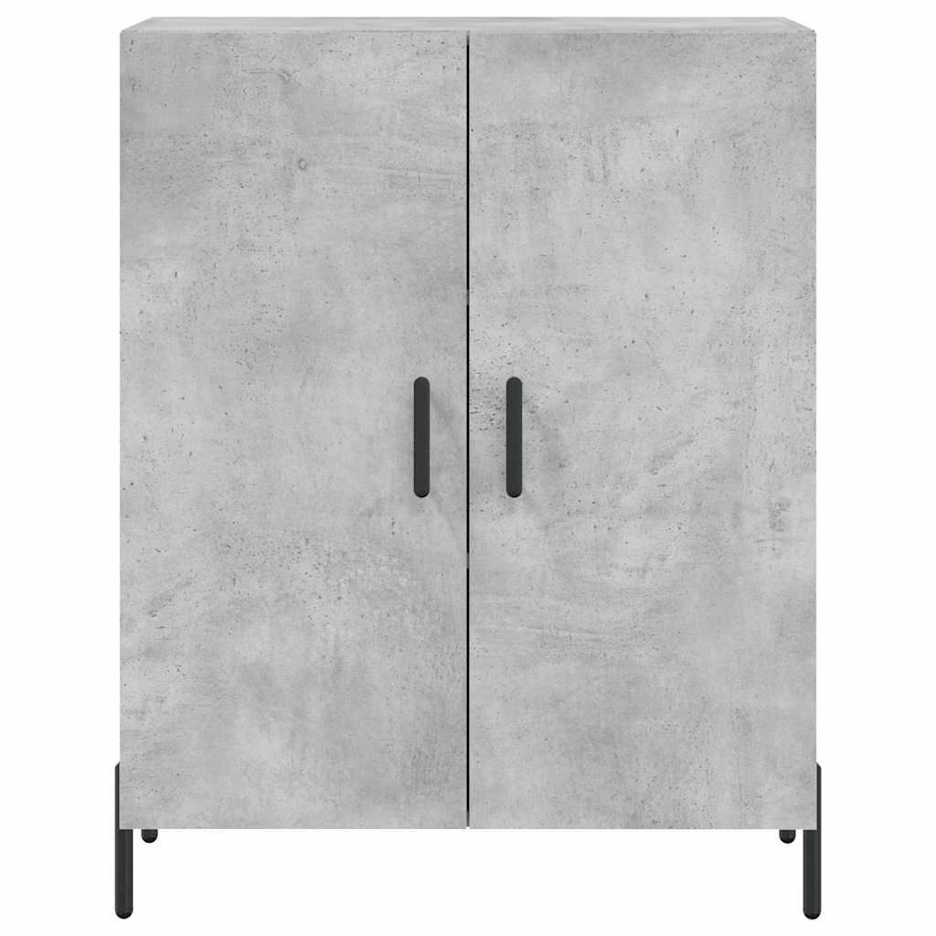 Highboard betonggrå 69,5x34x180 cm konstruert tre vidaXL