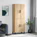 Highboard sonoma eik 69,5x34x180 cm konstruert tre