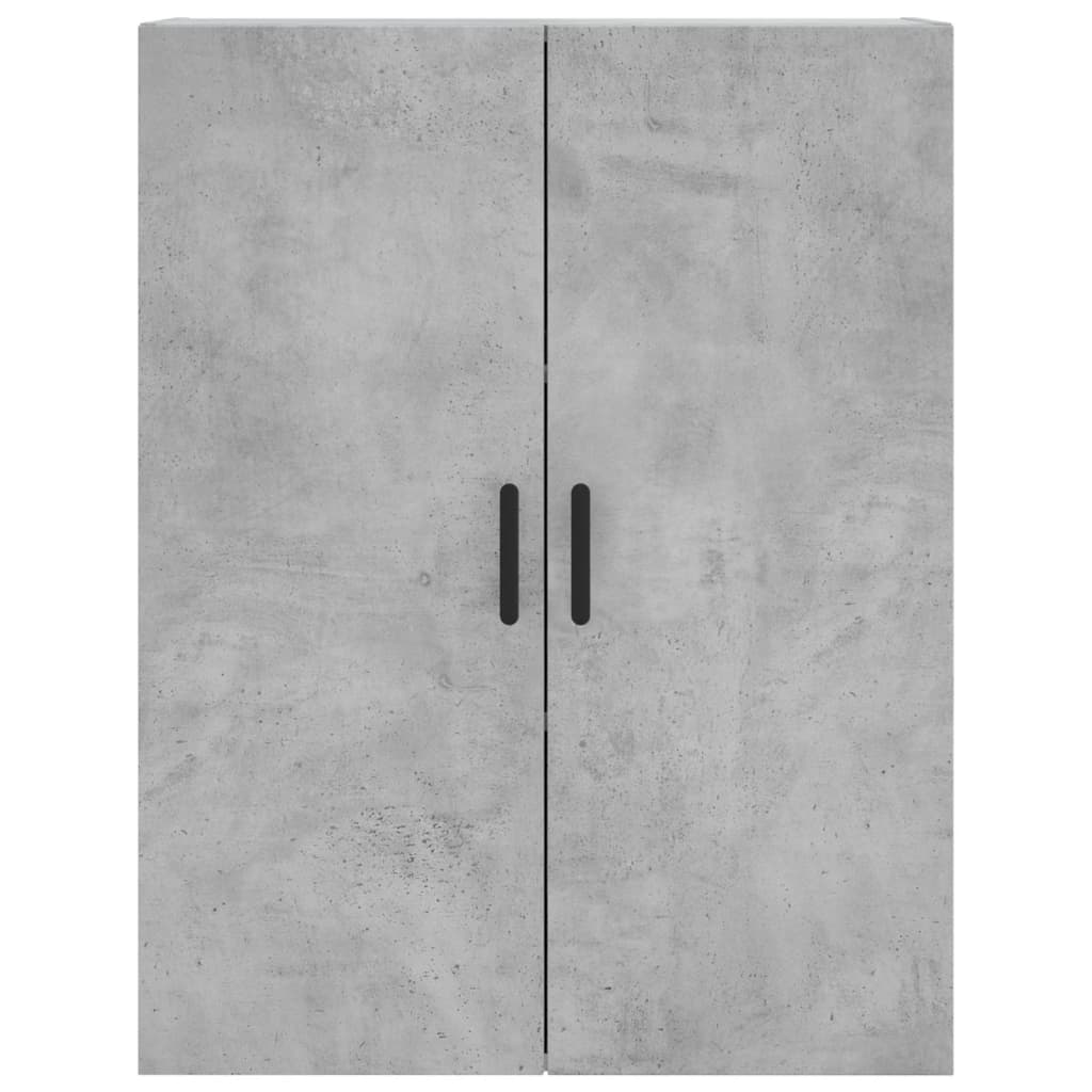 Highboard betonggrå 69,5x34x180 cm konstruert tre
