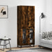 Highboard røkt eik 69,5x34x180 cm konstruert tre