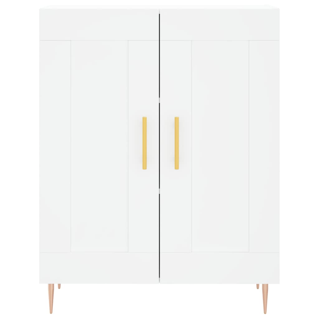 Highboard hvit 69,5x34x180 cm konstruert tre vidaXL