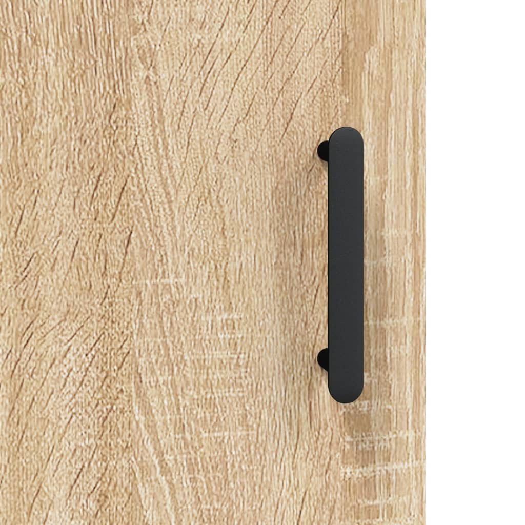Highboard sonoma eik 69,5x34x180 cm konstruert tre vidaXL