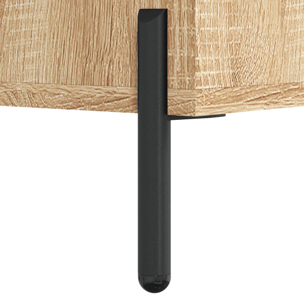 Highboard sonoma eik 69,5x34x180 cm konstruert tre vidaXL