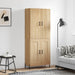 Highboard sonoma eik 69,5x34x180 cm konstruert tre vidaXL