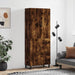 Highboard røkt eik 69,5x34x180 cm konstruert tre