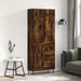 Highboard røkt eik 69,5x34x180 cm konstruert tre