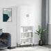 Highboard hvit 69,5x34x180 cm konstruert tre