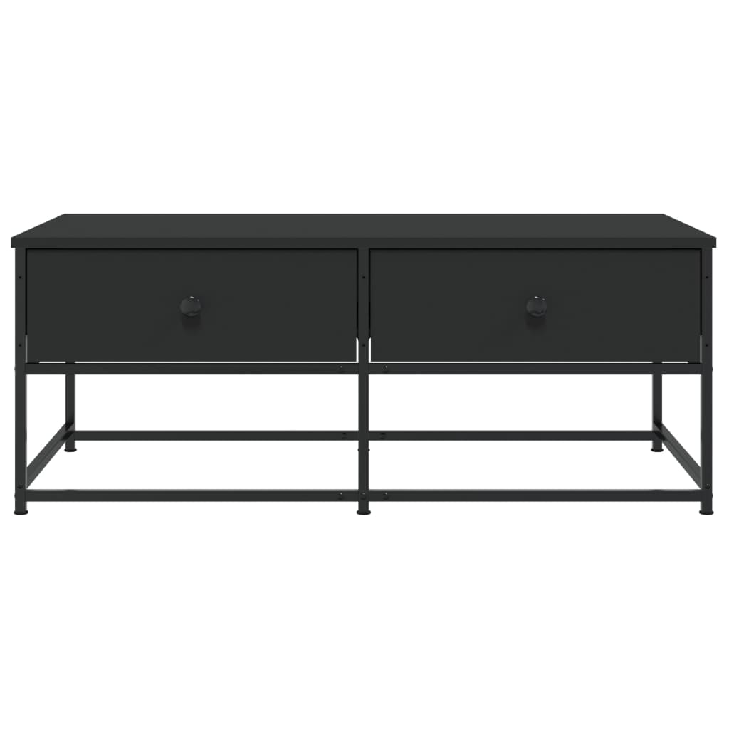 Salongbord svart 100x51x40 cm konstruert tre