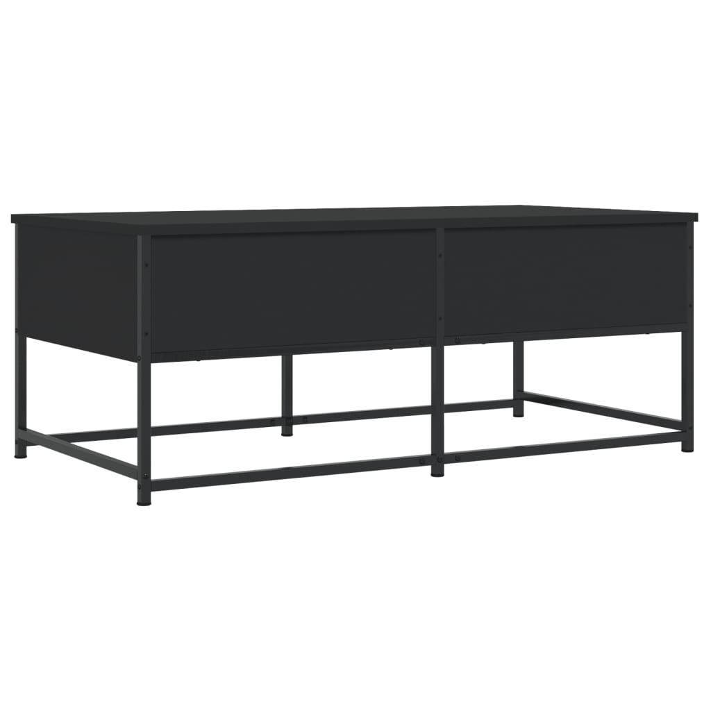 Salongbord svart 100x51x40 cm konstruert tre
