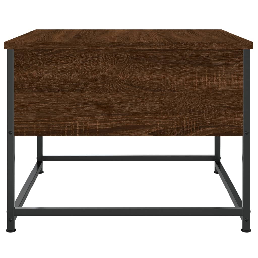 Salongbord brun eik 51x51x40 cm konstruert tre