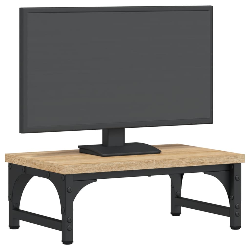 Skjermstativ sonoma eik 37x23x14 cm konstruert tre