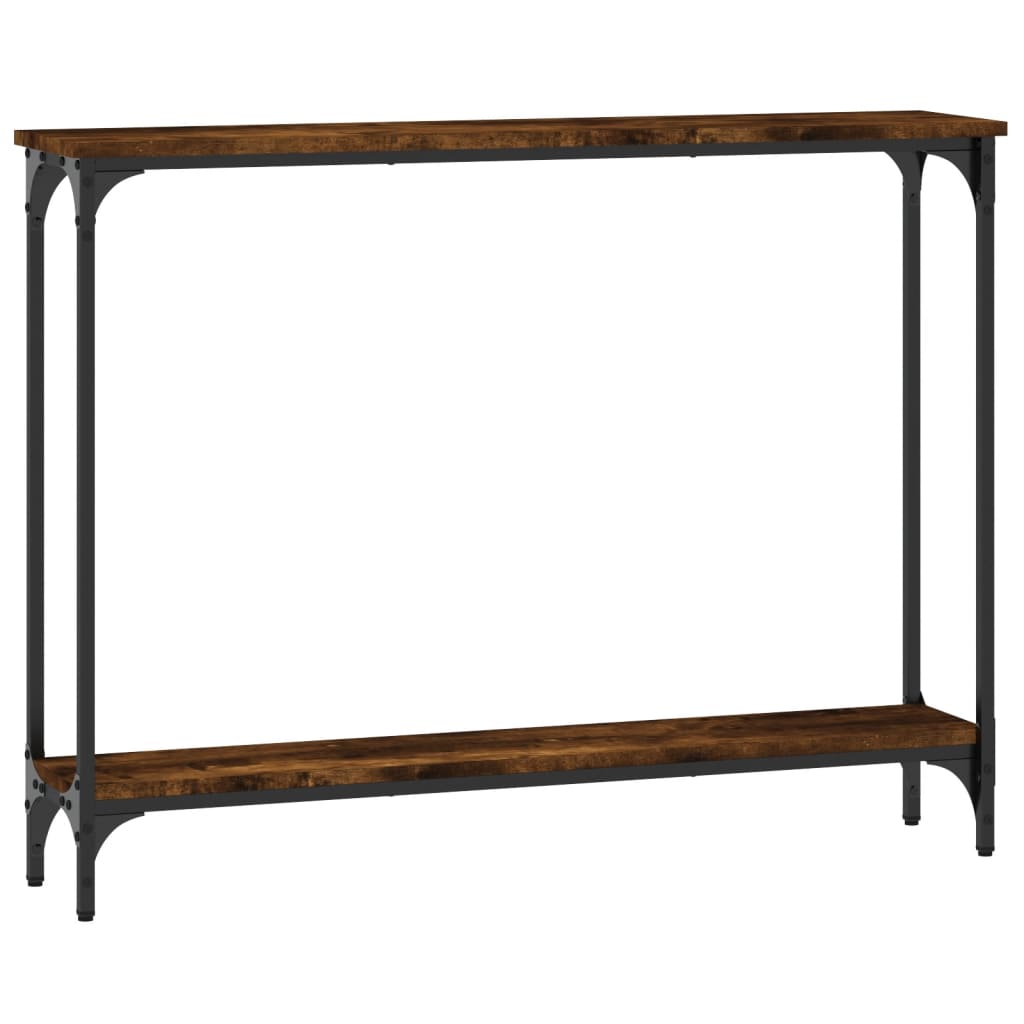 Konsollbord røkt eik 100x22,5x75 cm konstruert tre