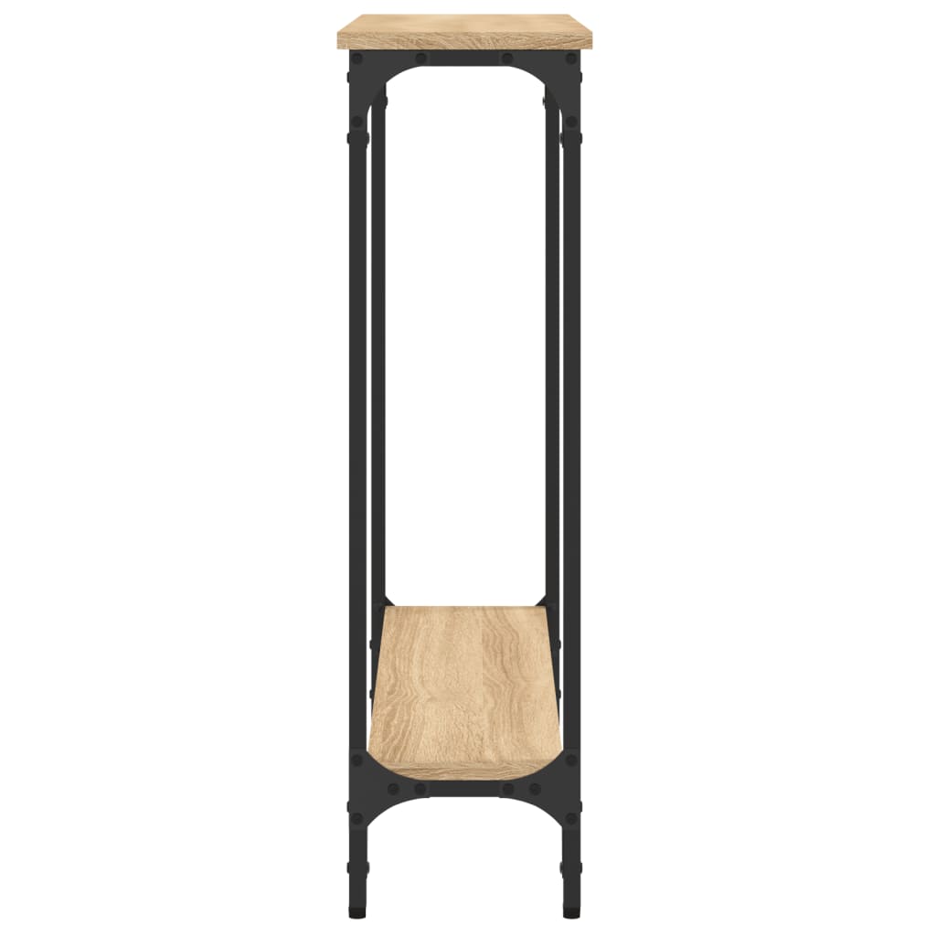 Konsollbord Sonoma eik 75x22,5x75 cm konstruert tre