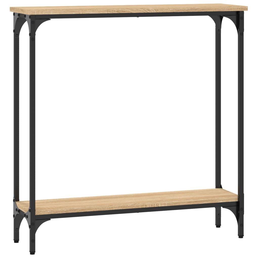 Konsollbord Sonoma eik 75x22,5x75 cm konstruert tre