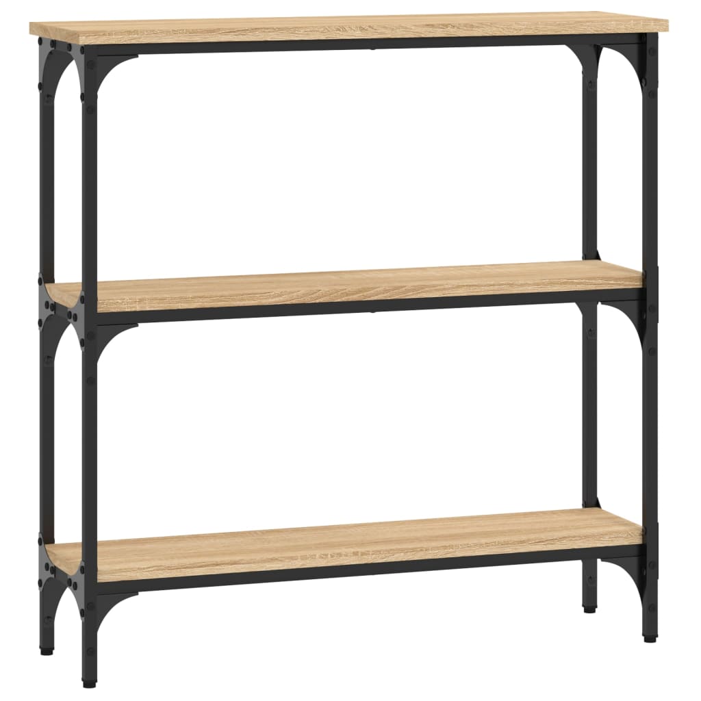 Konsollbord Sonoma eik 75x22,5x75 cm konstruert tre