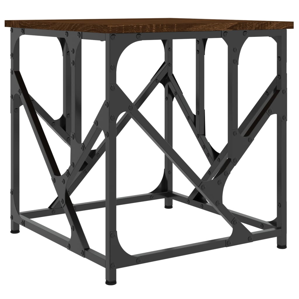 Salongbord brun eik 45x45x47,5 cm konstruert tre
