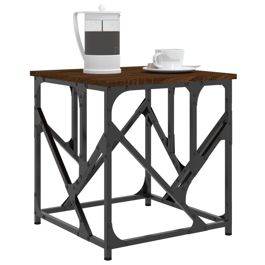 Salongbord brun eik 45x45x47,5 cm konstruert tre