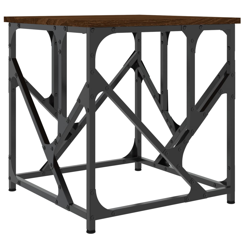 Salongbord brun eik 45x45x47,5 cm konstruert tre