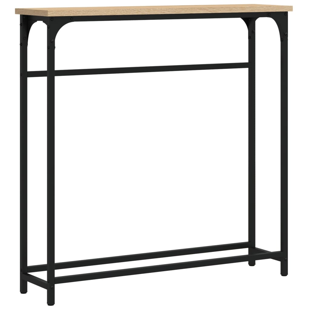 Konsollbord Sonoma eik 75x19,5x75 cm konstruert tre