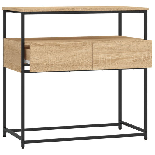 Konsollbord Sonoma eik 75x40x75 cm konstruert tre