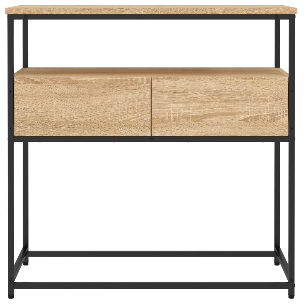 Konsollbord Sonoma eik 75x40x75 cm konstruert tre