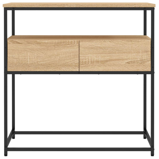Konsollbord Sonoma eik 75x40x75 cm konstruert tre