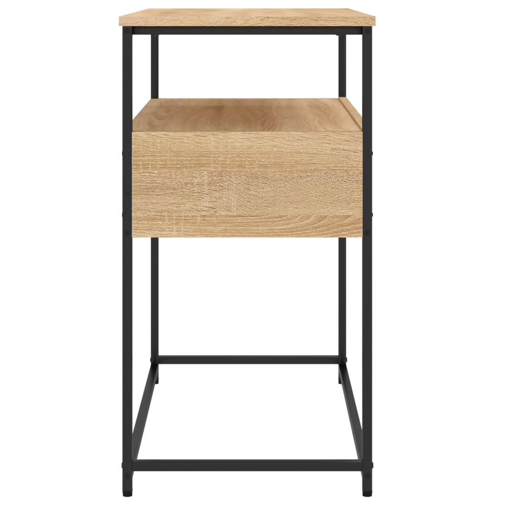 Konsollbord Sonoma eik 75x40x75 cm konstruert tre