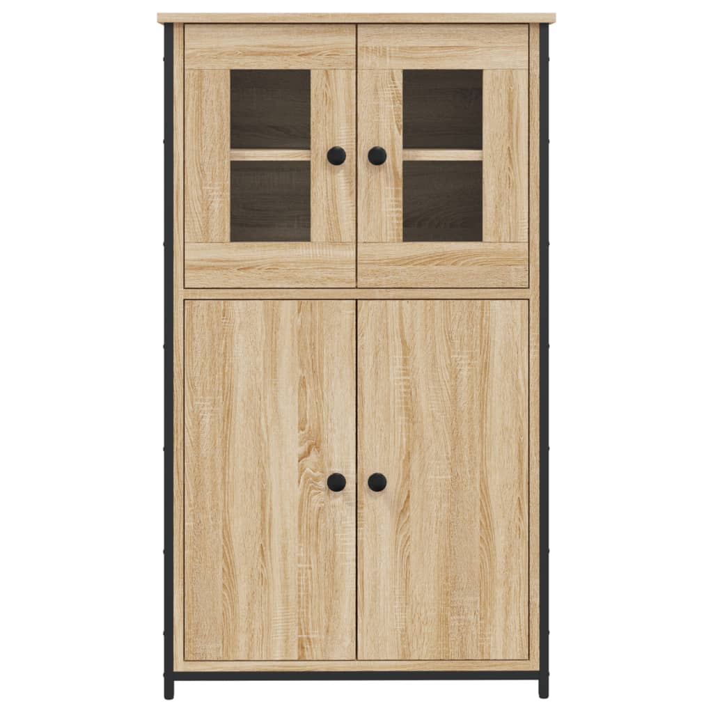 Highboard sonoma eik 62x32x106,5 cm konstruert tre