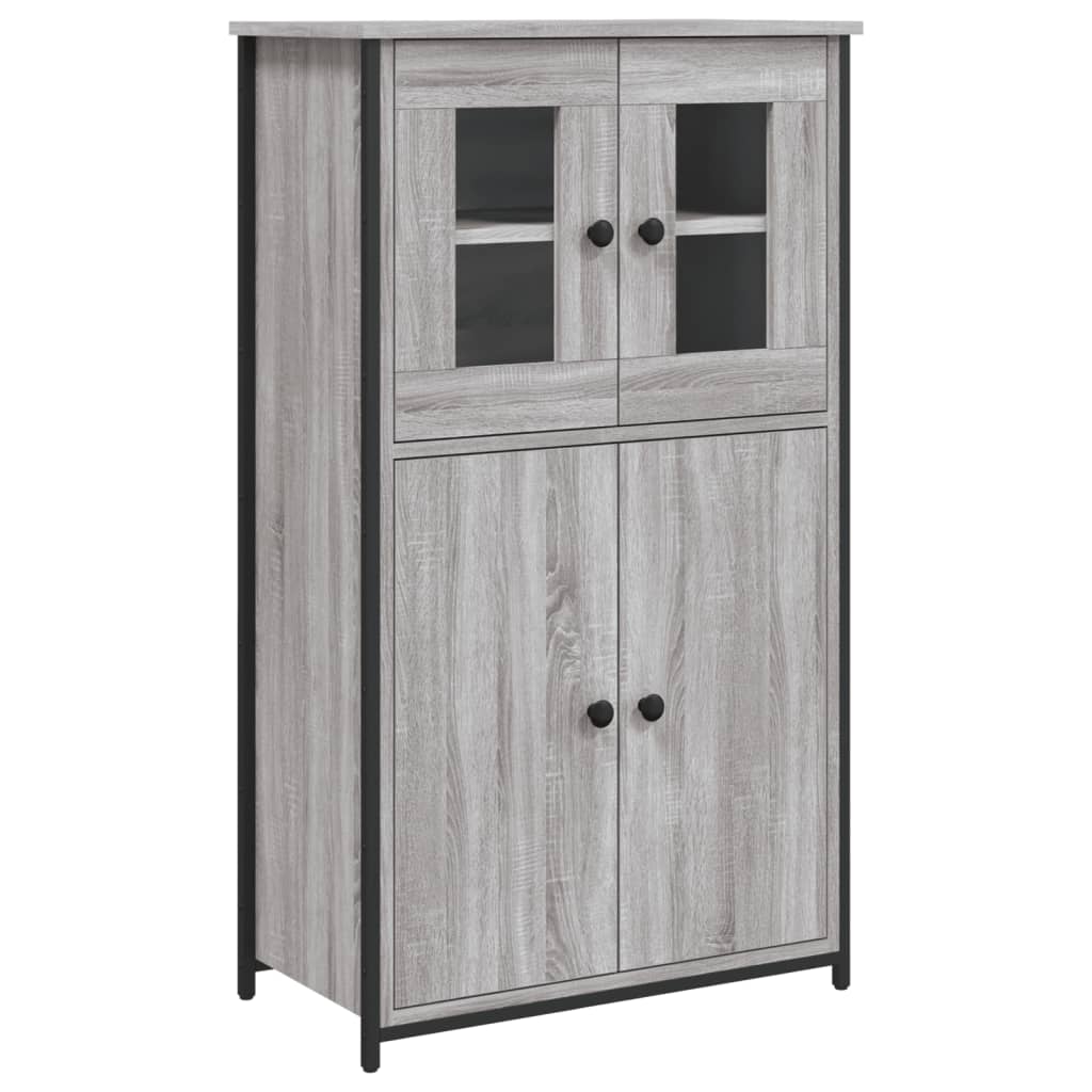 Highboard grå sonoma 62x32x106,5 cm konstruert tre