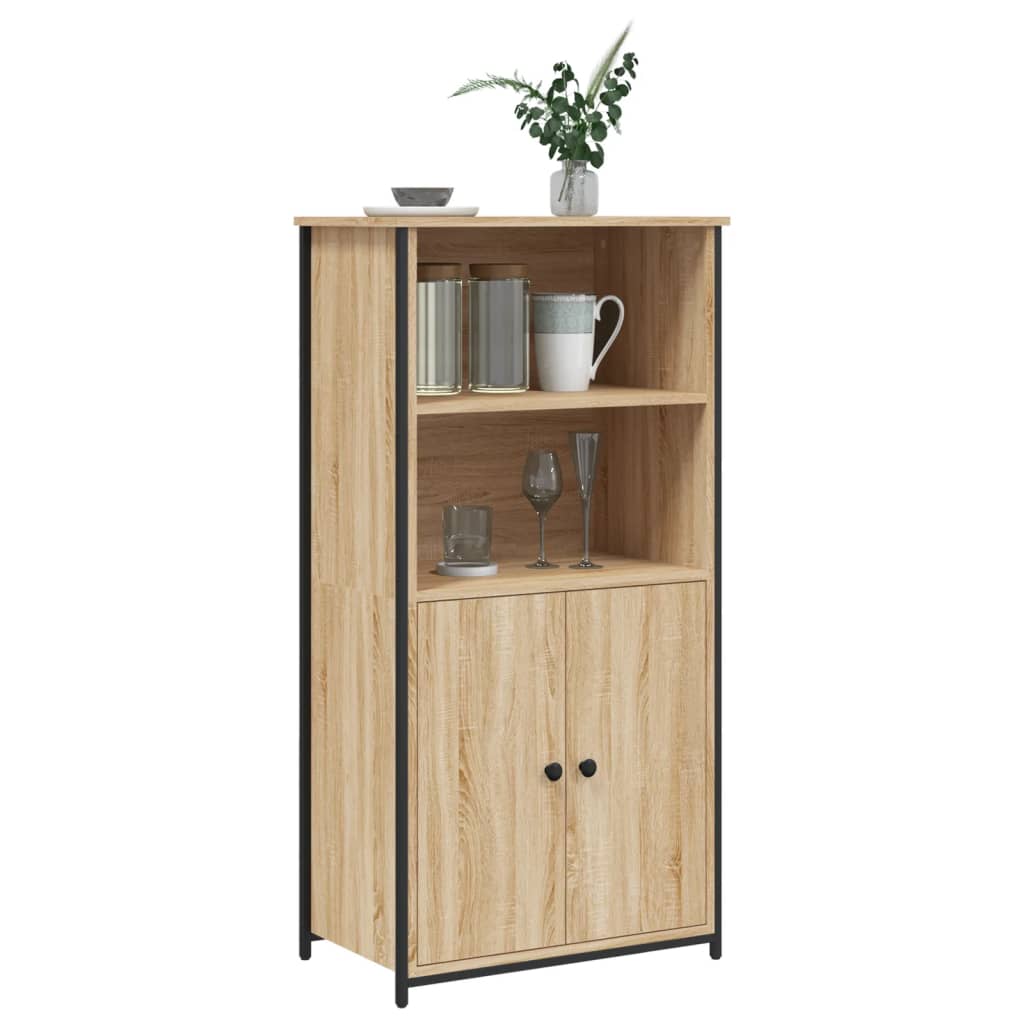 Highboard sonoma eik 62x36x121,5 cm konstruert tre