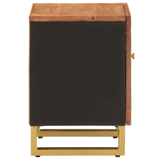Nattbord 2 stk brun og svart heltre mango