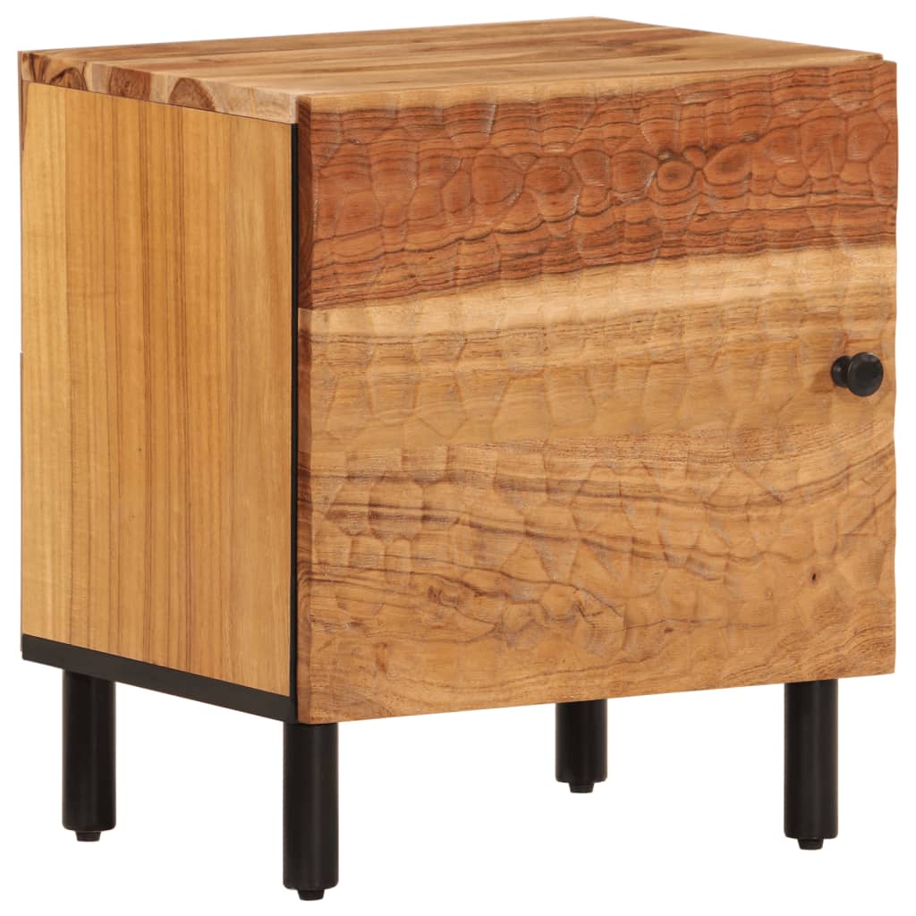 Nattbord 2 stk 40x33x46 cm heltre akasie