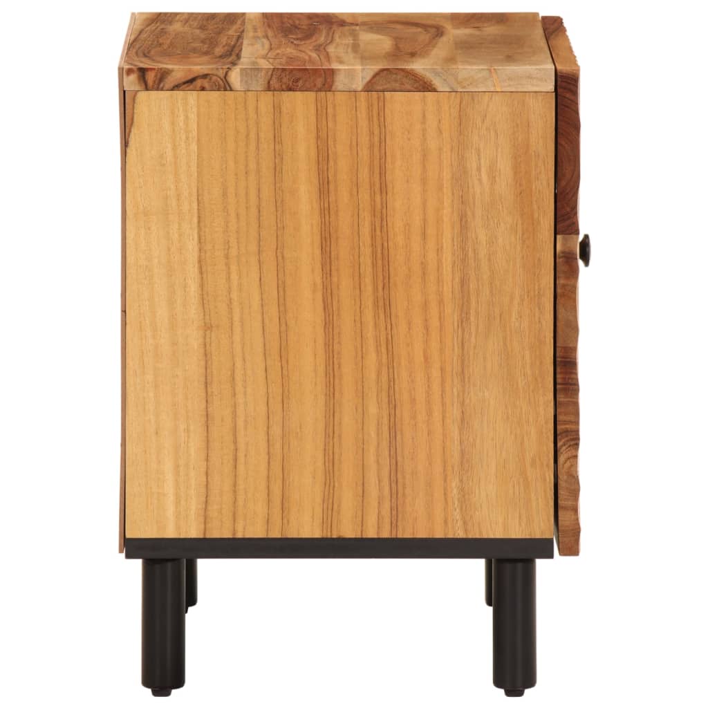 Nattbord 2 stk 40x33x46 cm heltre akasie