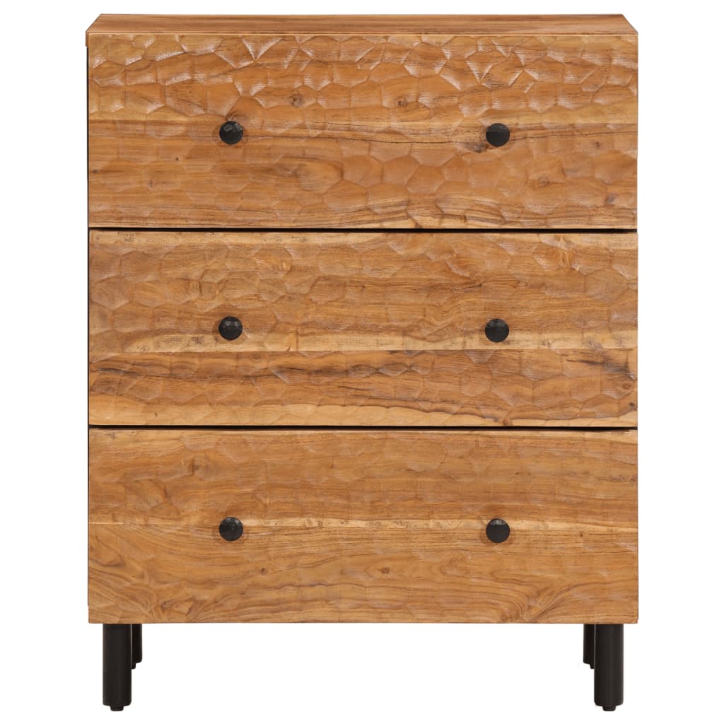 Sideskap 60x33x75 cm heltre akasie
