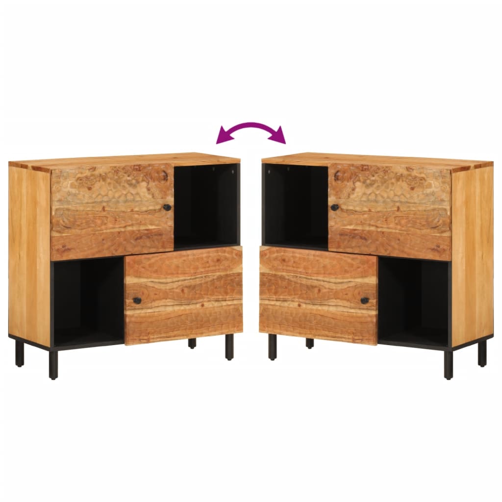Sideskap 80x33x75 cm heltre akasie