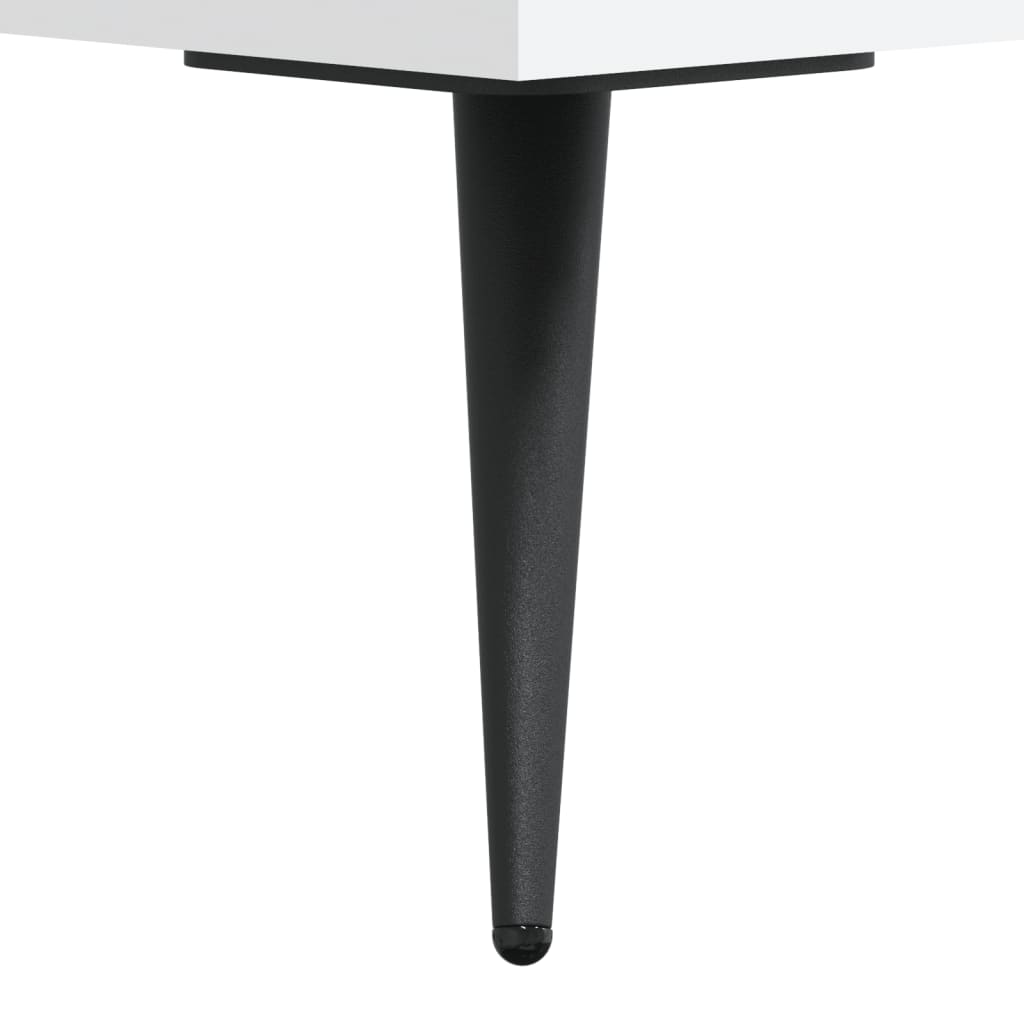 Skjenk hvit 90x34x80 cm konstruert tre