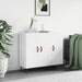 Skjenk hvit 90x34x80 cm konstruert tre