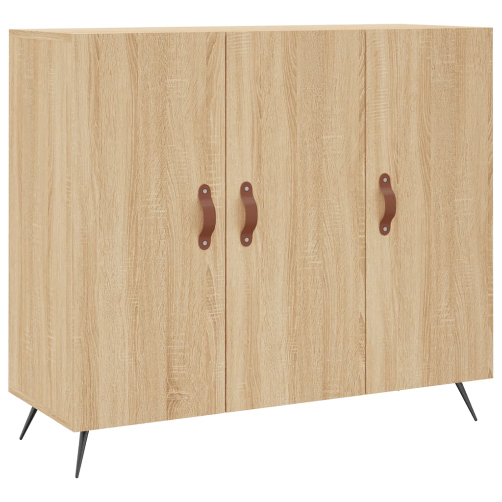 Skjenk sonoma eik 90x34x80 cm konstruert tre