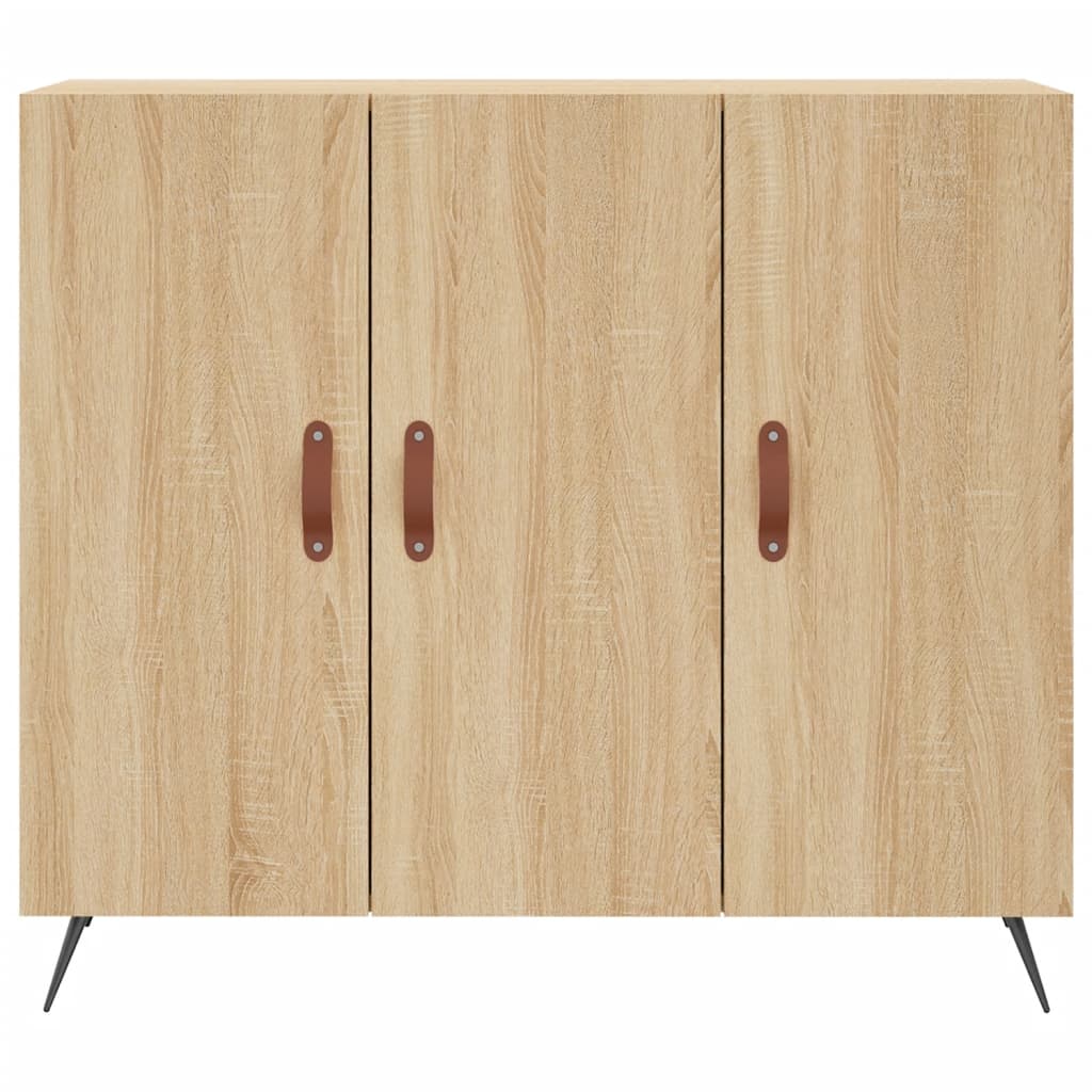Skjenk sonoma eik 90x34x80 cm konstruert tre