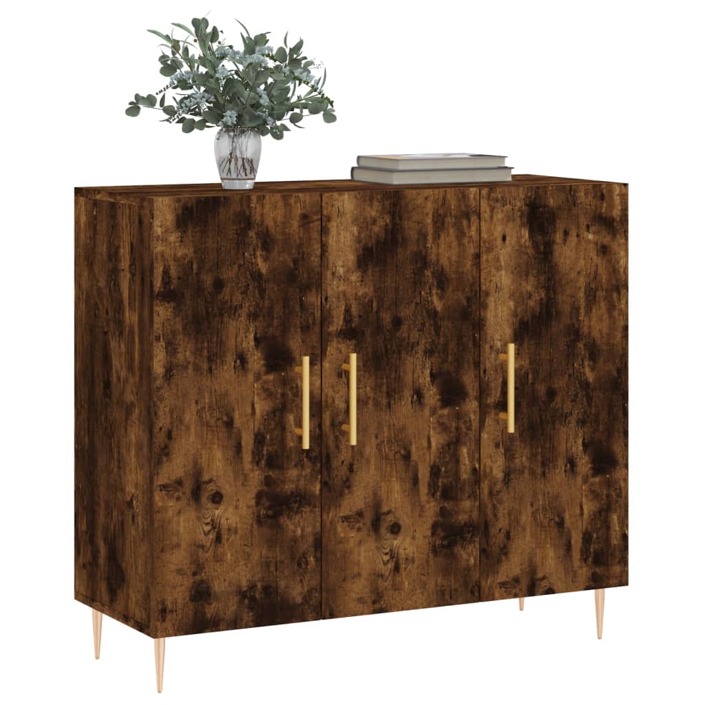 Skjenk røkt eik 90x34x80 cm konstruert tre