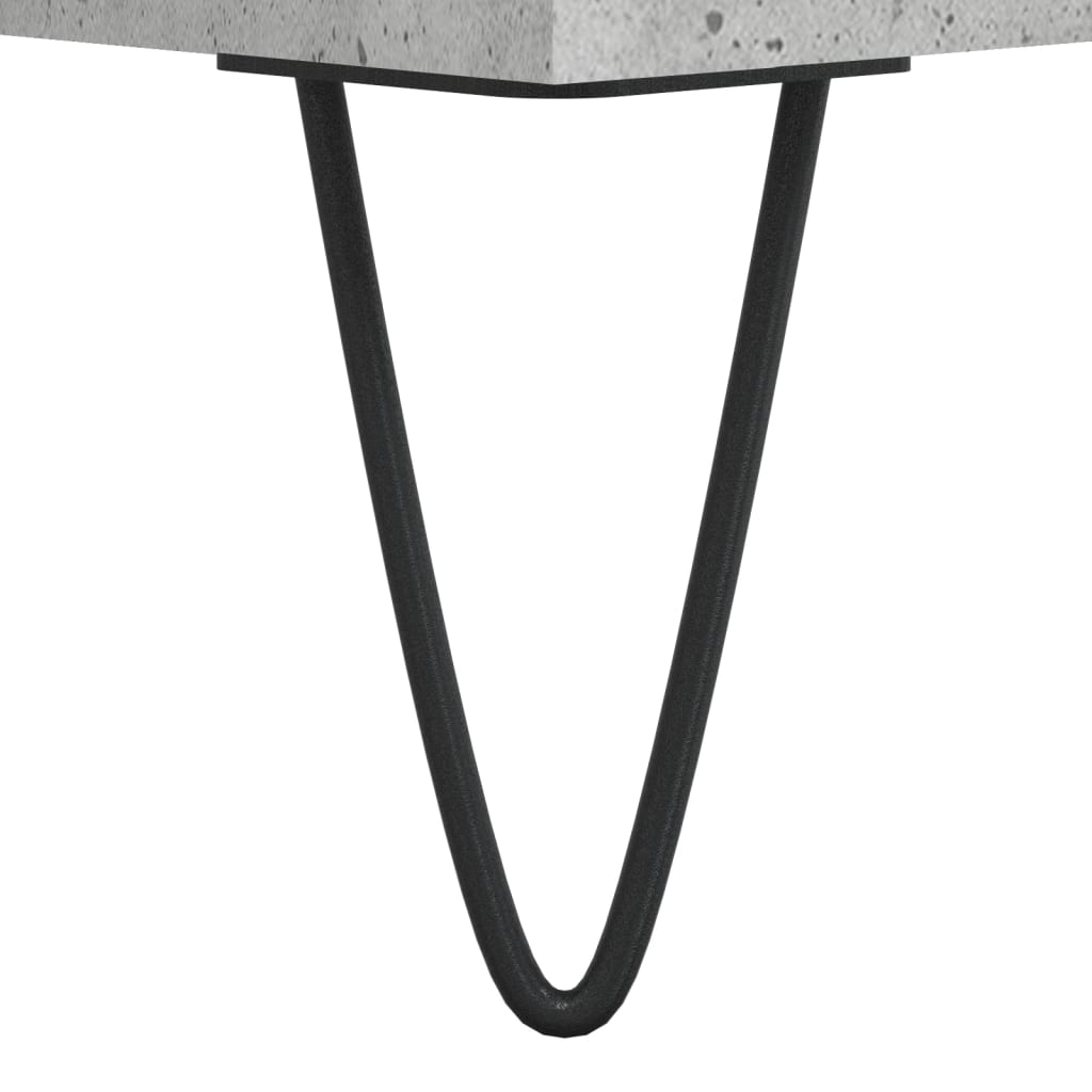 Skjenk betonggrå 90x34x80 cm konstruert tre