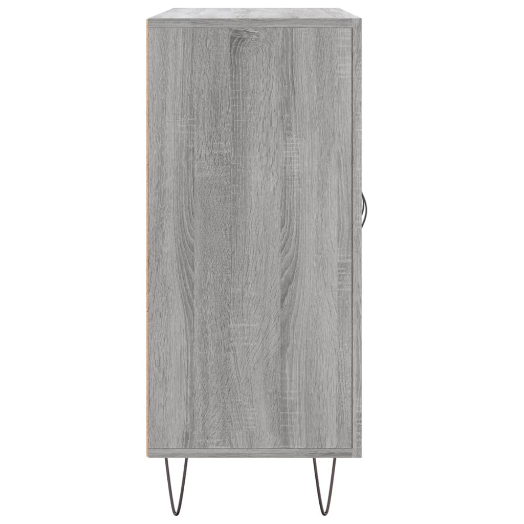 Skjenk grå sonoma 90x34x80 cm konstruert tre