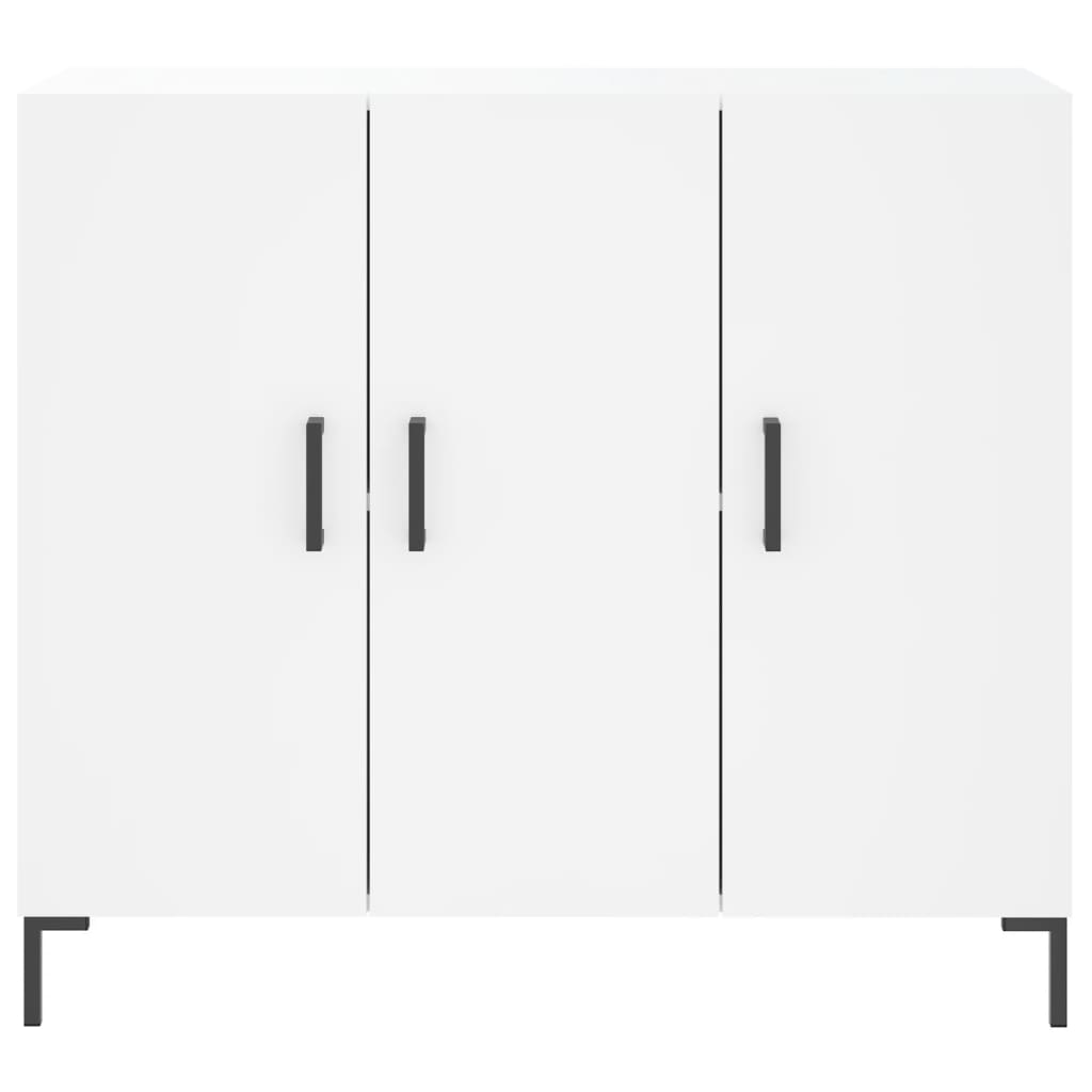 Skjenk hvit 90x34x80 cm konstruert tre
