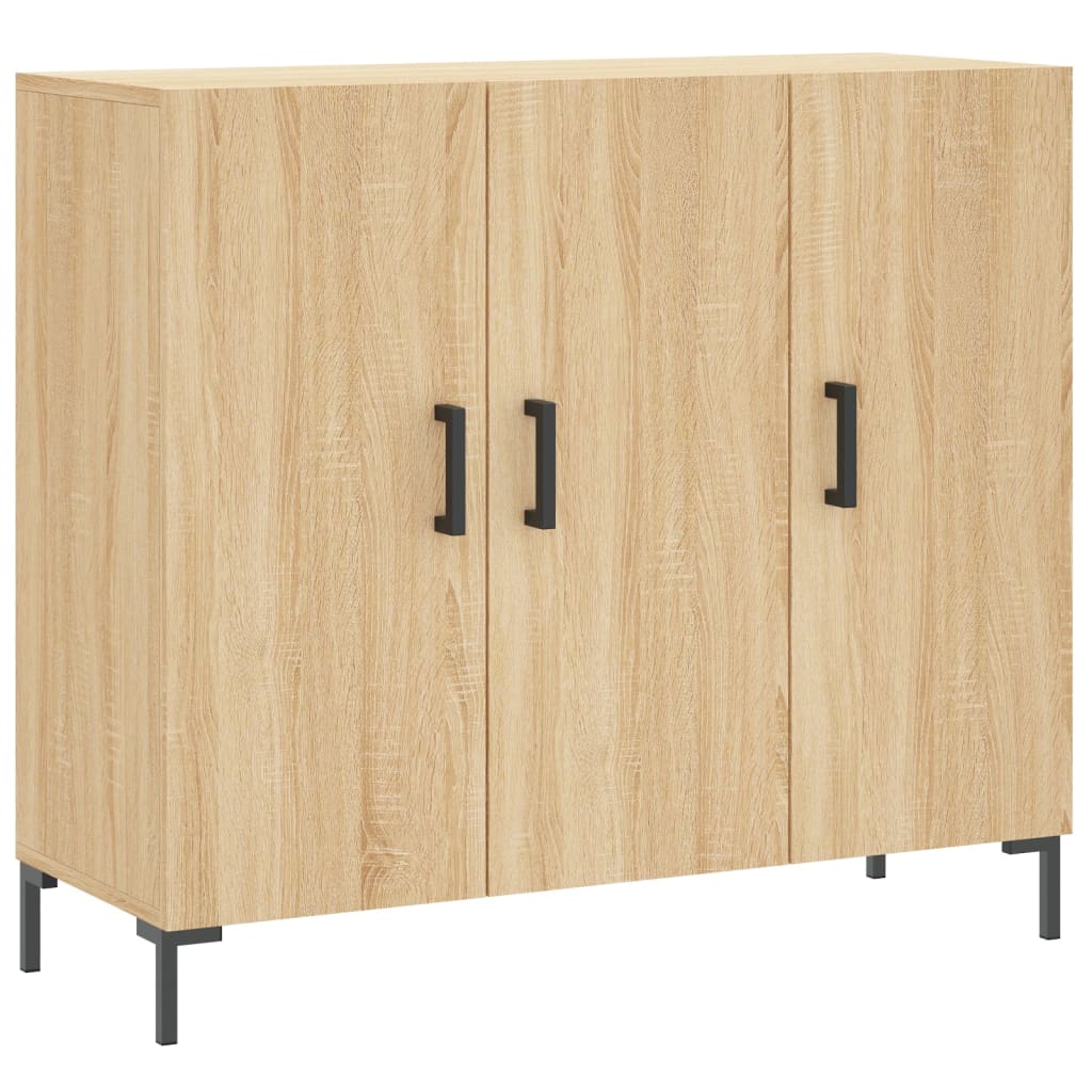 Skjenk sonoma eik 90x34x80 cm konstruert tre