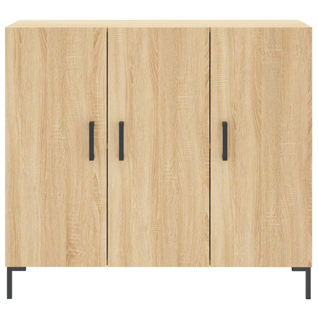 Skjenk sonoma eik 90x34x80 cm konstruert tre