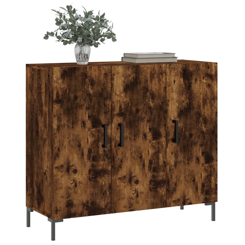Skjenk røkt eik 90x34x80 cm konstruert tre